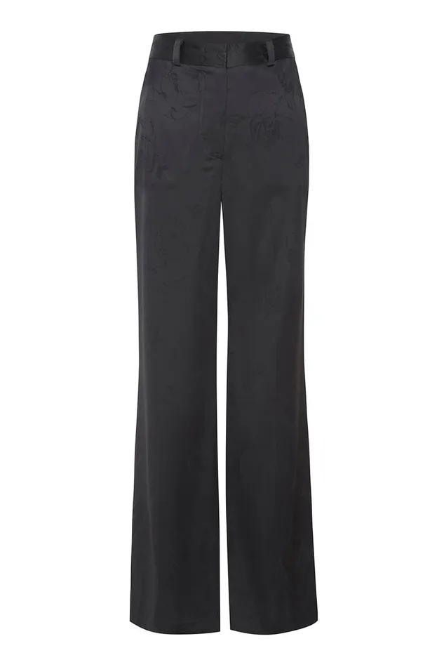 Misa Los Angeles Remi Pant Black Jacquard Women Pants