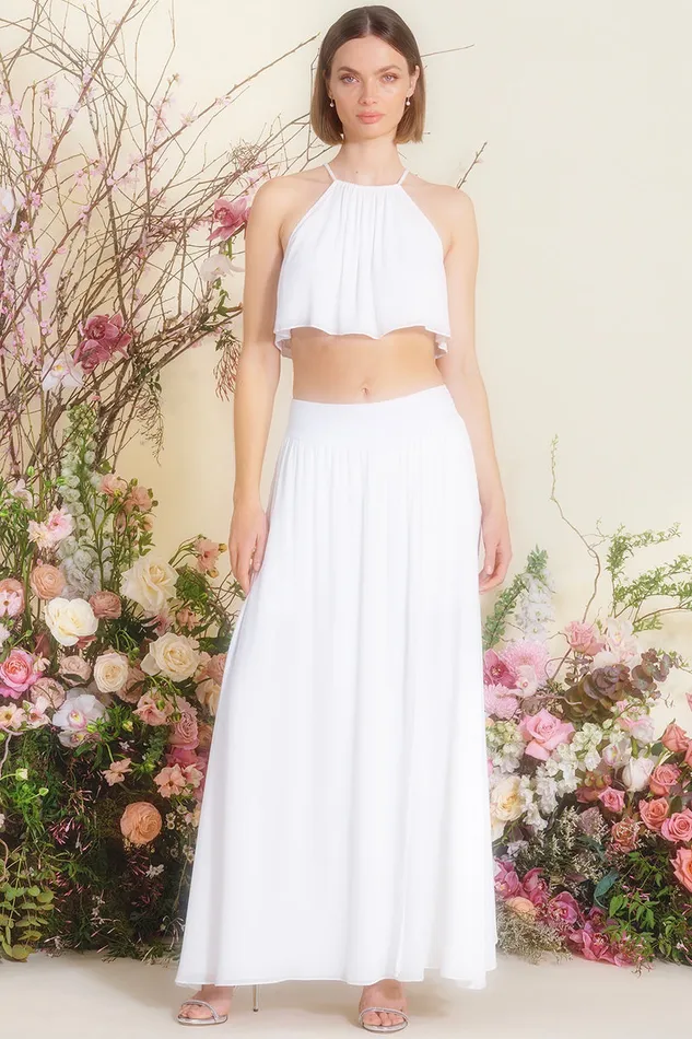 Misa Los Angeles Saana Top White Women Tops