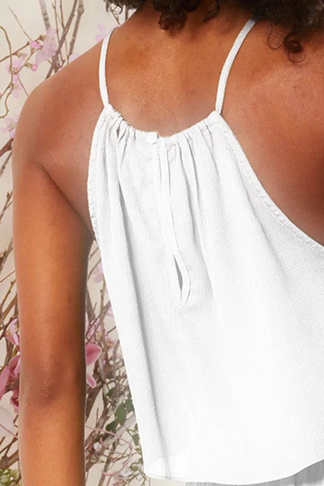 Misa Los Angeles Saana Top White Women Tops