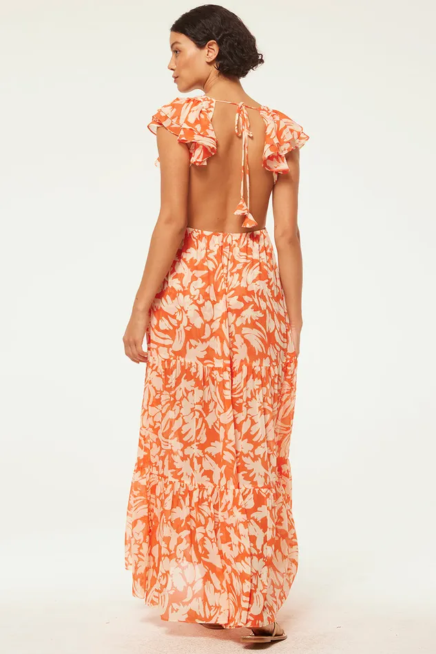 Misa Los Angeles Septima Dress Patmos Tangerine Women Dresses