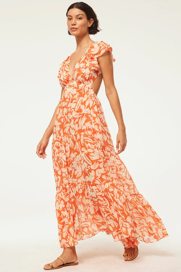 Misa Los Angeles Septima Dress Patmos Tangerine Women Dresses