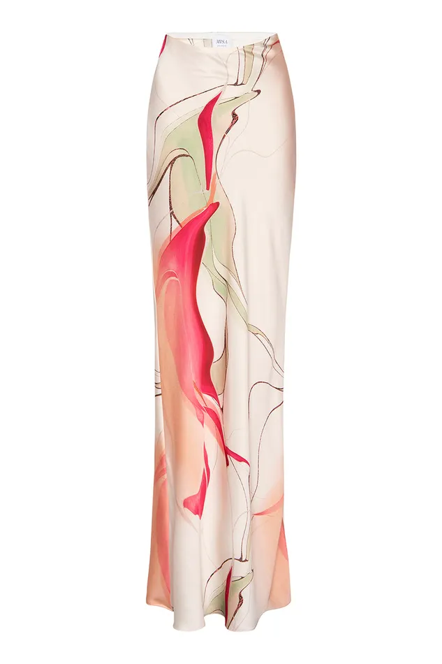 Misa Los Angeles Sierra Skirt Divine Marble Women Matching Sets