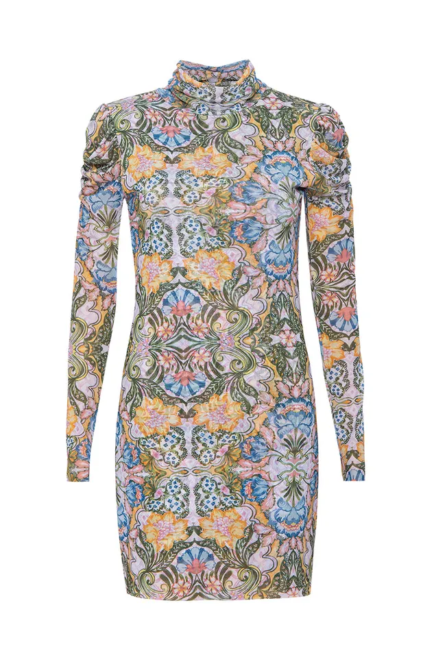 Misa Los Angeles Stormi Dress Dolce Vita Kaleidoscope Women Jersey and Mesh
