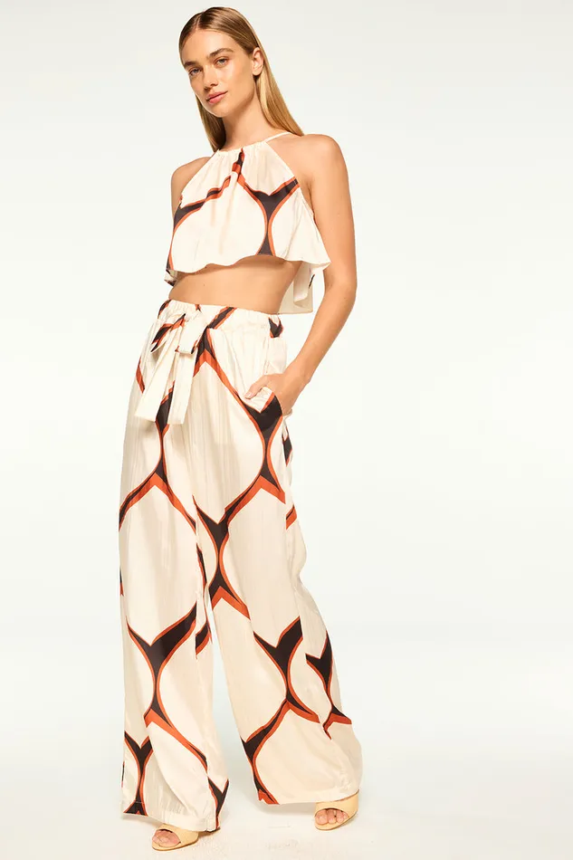 Misa Los Angeles Tabriz Pant Los Cabos Geo Women Matching Sets