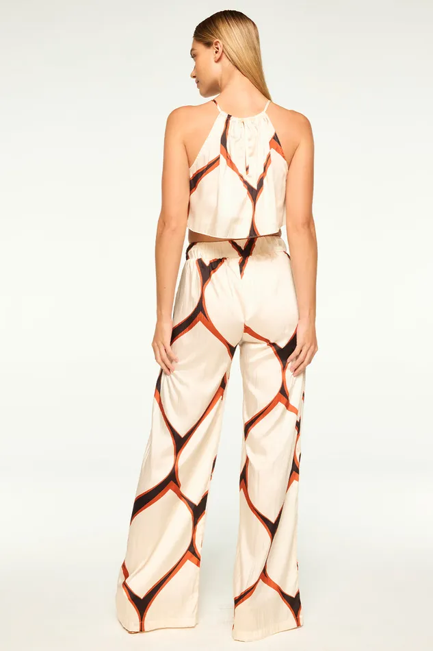 Misa Los Angeles Tabriz Pant Los Cabos Geo Women Matching Sets