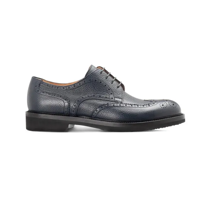 Moreschi Lace Ups Blue Leather Derby 8211 Men