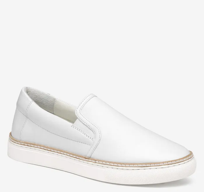 Mules and Loafers Johnston and Murphy Women Callie DoubleGore SlipOn White Glove Leather Mules and Loafers Johnston and Murphy Women Callie DoubleGore SlipOn White Glove Leather