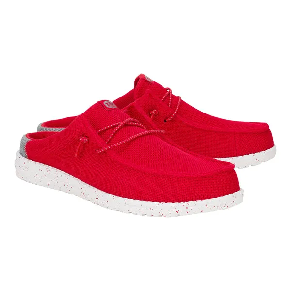 Mules Wally Slip Varsity RedGrey heydude Apparel