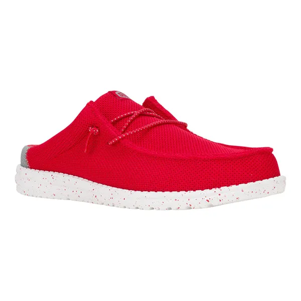 Mules Wally Slip Varsity RedGrey heydude Apparel