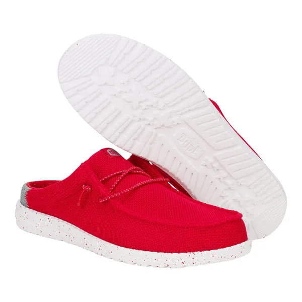 Mules Wally Slip Varsity RedGrey heydude Apparel