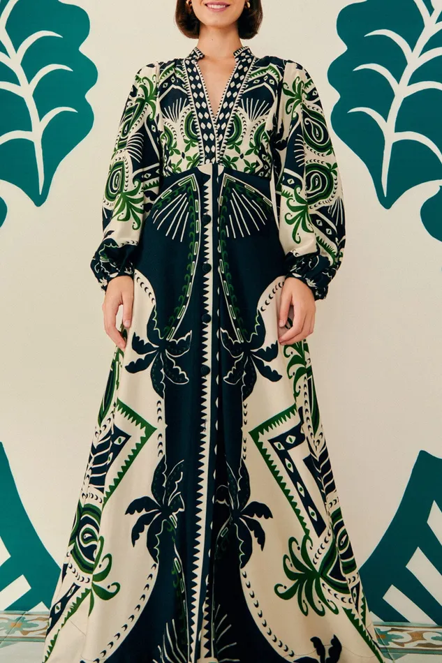 Mystic Scarf Maxi Dress Women Farm Rio Maxi Dresses