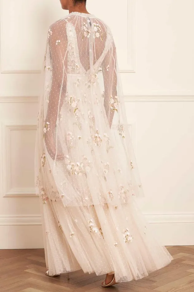 Needle and Thread Capes Posy Midaxi Open Cape Champagne 8211 Women