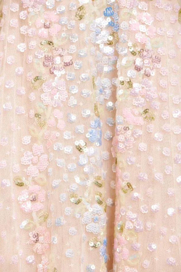 Needle and Thread Dresses Confetti Gloss OffShoulder Ballerina Dress Champagne 8211 Women