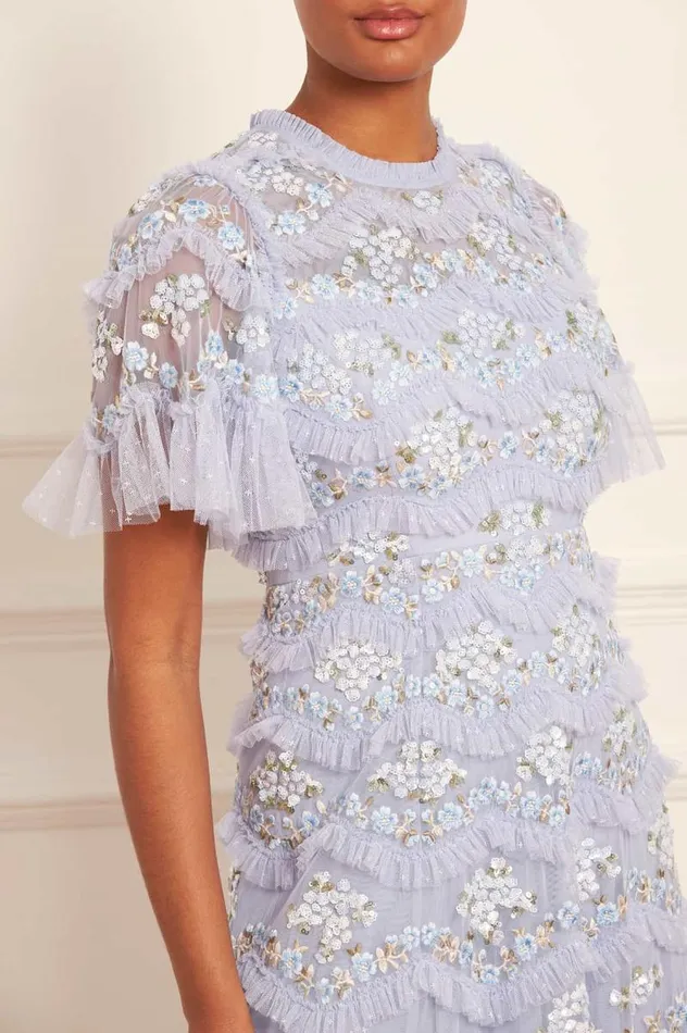 Needle and Thread Dresses Daisy Wave Ankle Gown Blue 8211 Women