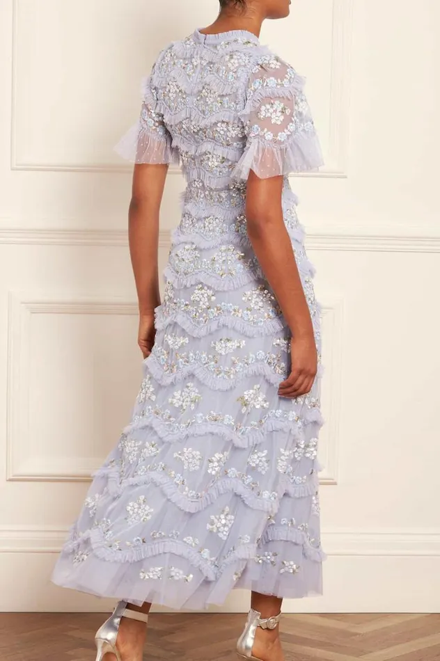 Needle and Thread Dresses Daisy Wave Ankle Gown Blue 8211 Women