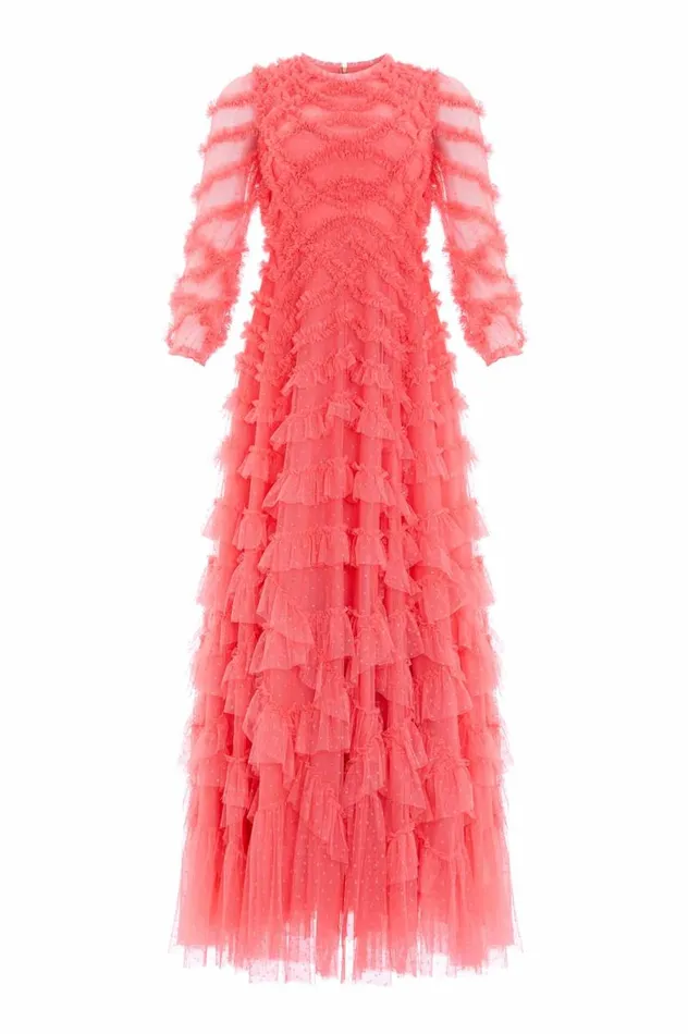 Needle and Thread Dresses Lana Round Neck Gown Pink 8211 Women