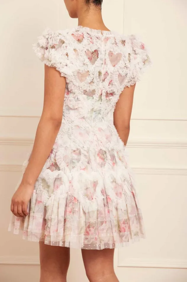 Needle and Thread Dresses Paradise Garden Amorette VNeck Micro Mini Dress Multi 8211 Women