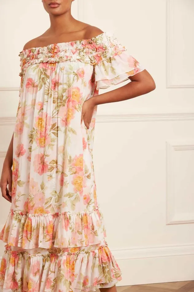 Needle and Thread Dresses Peony Promise Chiffon OffShoulder Tiered Ballerina Dress Multi 8211 Women Needle and Thread Dresses Peony Promise Chiffon OffShoulder Tiered Ballerina Dress Multi 8211 Women