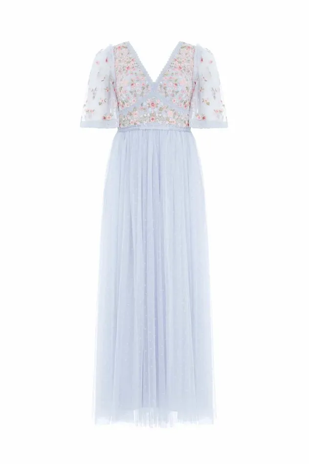 Needle and Thread Dresses Ribbon Bouquet Bodice Midaxi Dress Blue 8211 Women