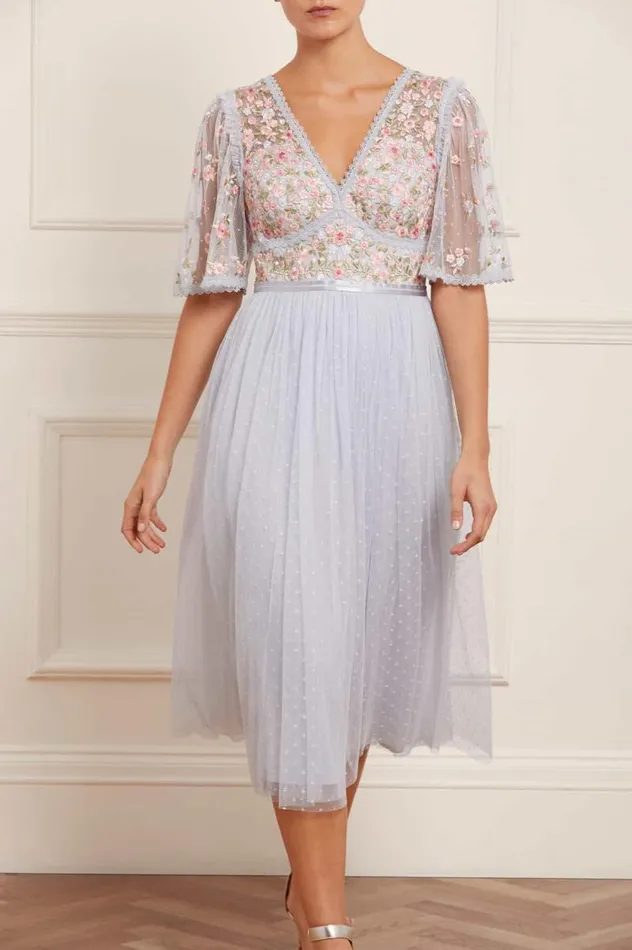 Needle and Thread Dresses Ribbon Bouquet Bodice Midaxi Dress Blue 8211 Women