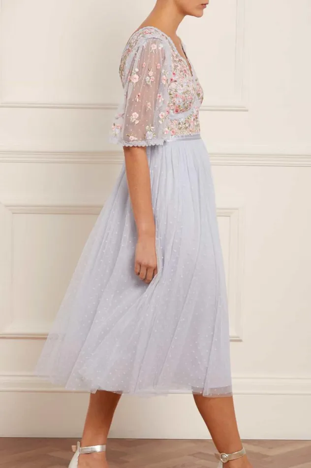 Needle and Thread Dresses Ribbon Bouquet Bodice Midaxi Dress Blue 8211 Women