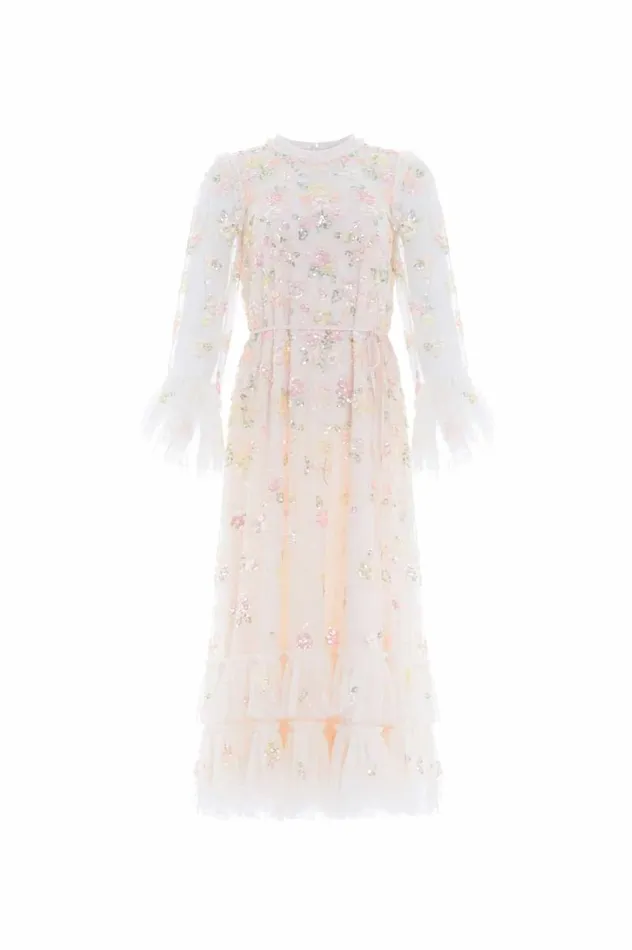 Needle and Thread Dresses Sequin Bloom Gloss Ballerina Dress Champagne 8211 Women
