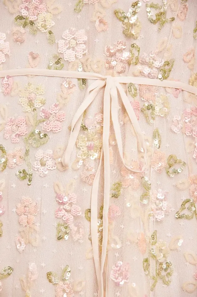 Needle and Thread Dresses Sequin Bloom Gloss Ballerina Dress Champagne 8211 Women