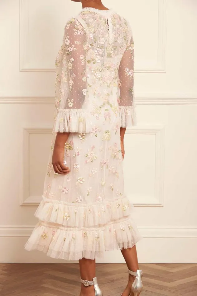 Needle and Thread Dresses Sequin Bloom Gloss Ballerina Dress Champagne 8211 Women