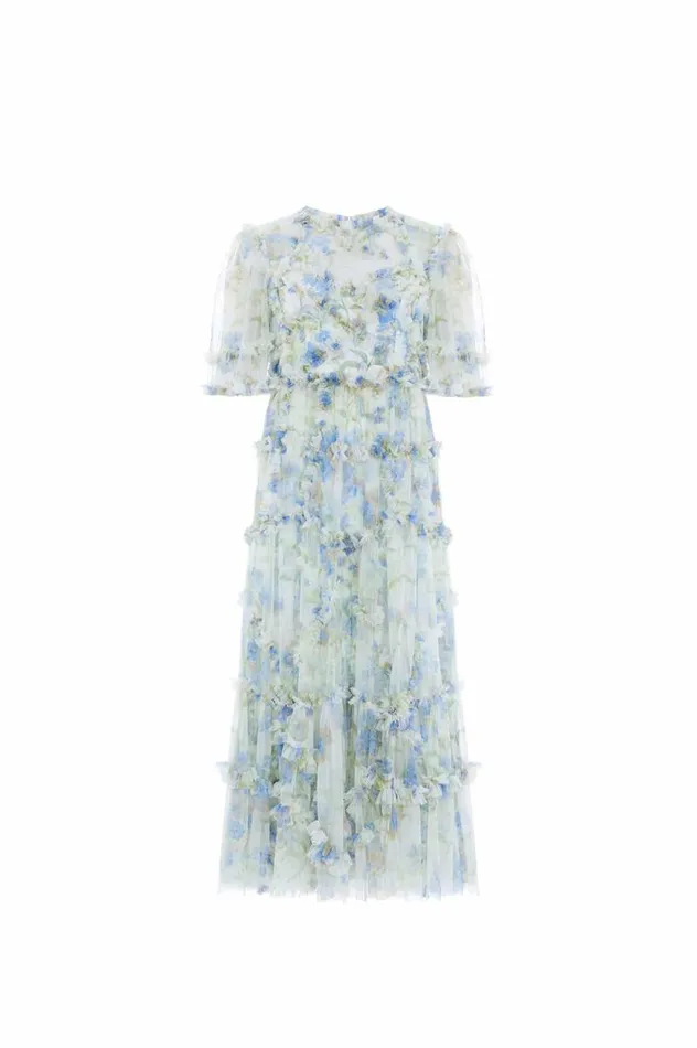 Needle and Thread Dresses Summer Posy Short Sleeve Ballerina Dress Multi 8211 Women