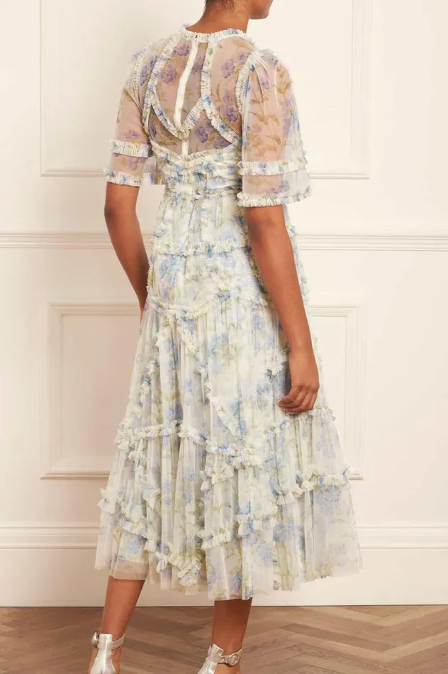 Needle and Thread Dresses Summer Posy Short Sleeve Ballerina Dress Multi 8211 Women