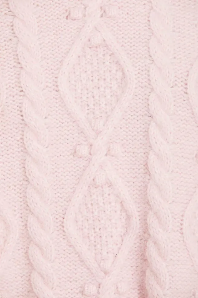 Needle and Thread Exclusives Sylvie Cable Longline Jumper Pink 8211 Women