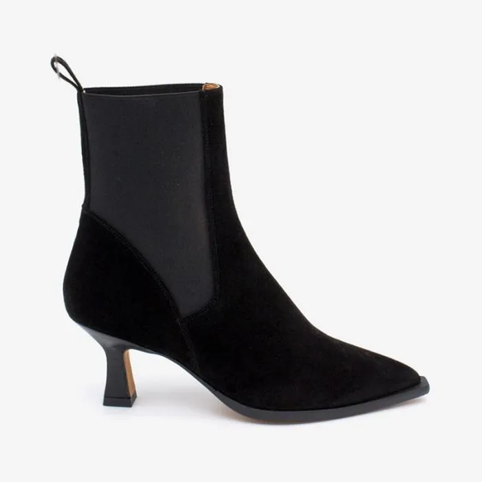 ngel Alarcn Boots And Booties Woman BRIELAS 8211 Chealsea Pointed Toe Ankle Boots With Midheel