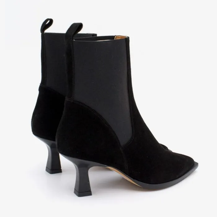 ngel Alarcn Boots And Booties Woman BRIELAS 8211 Chealsea Pointed Toe Ankle Boots With Midheel