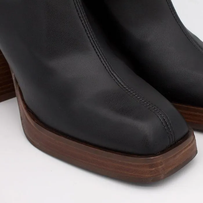 ngel Alarcn Boots Woman MANAGUA 8211 Elastic Socktype Boots With High Geometric Heels