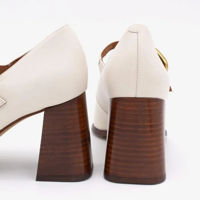 ngel Alarcn Mary Jane Woman TRILEA 8211 Mary Jane Shoes With Pointed Toe Wide Heel