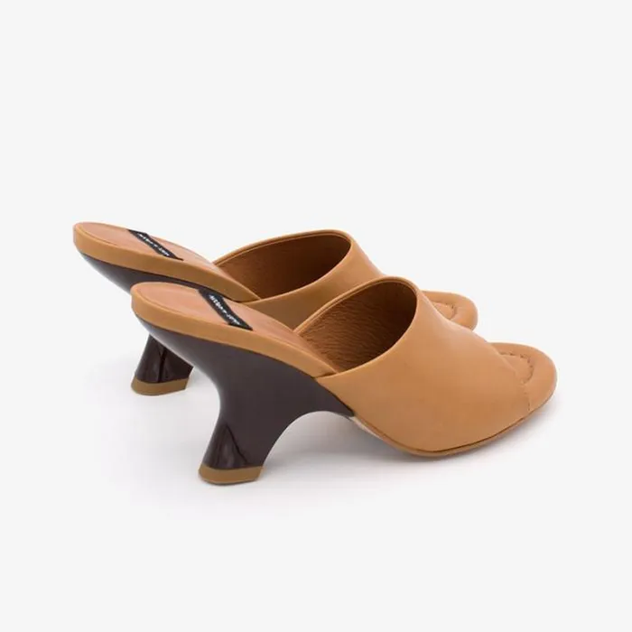 ngel Alarcn Mules Woman KADY 8211 Raffia Mule With A Design Heel