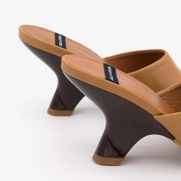 ngel Alarcn Mules Woman KADY 8211 Raffia Mule With A Design Heel