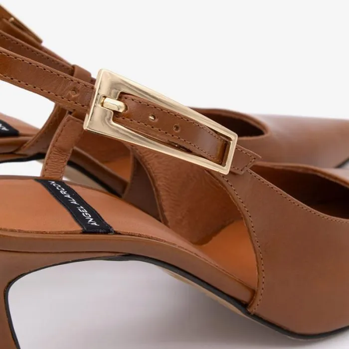 ngel Alarcn Pumps And High Heels Woman HALDES 8211 Leather Ankle Strap Pointedtoe Stiletto