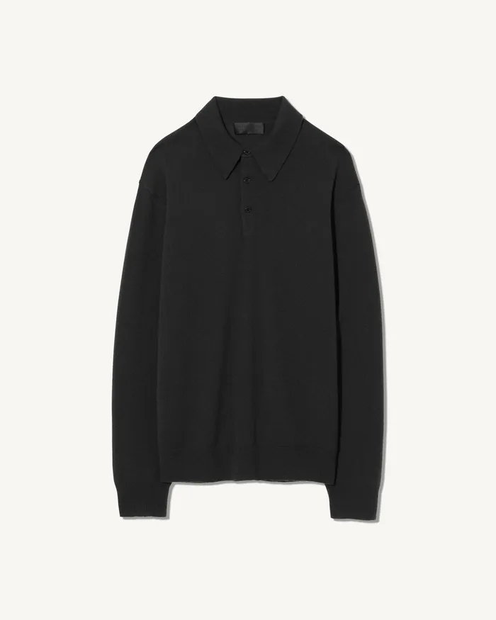 Nili Lotan Sweaters Men JOVAN CASHMERE POLO Black