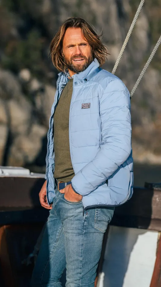 NZA New Zealand Auckland Jackets Blue Padded Jacket 8211 Frozen Blue 8211 Men