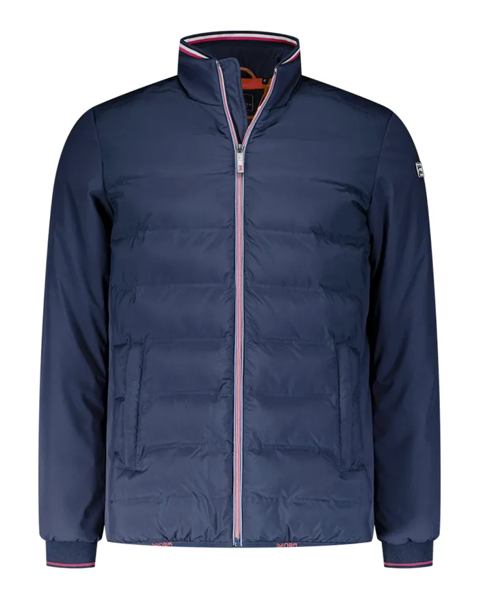 NZA New Zealand Auckland Jackets Blue Polyester Bomber Jacket 8211 Tin Blue 8211 Men