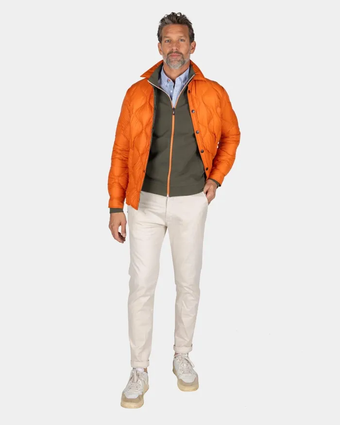 NZA New Zealand Auckland Jackets Orange Short Jacket 8211 Almond Orange 8211 Men