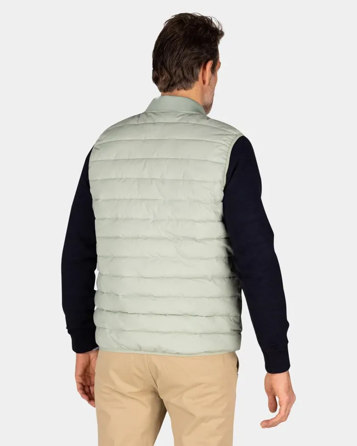 NZA New Zealand Auckland Jackets Quilted Light Green Bodywarmer 8211 Dusty Army 8211 Men