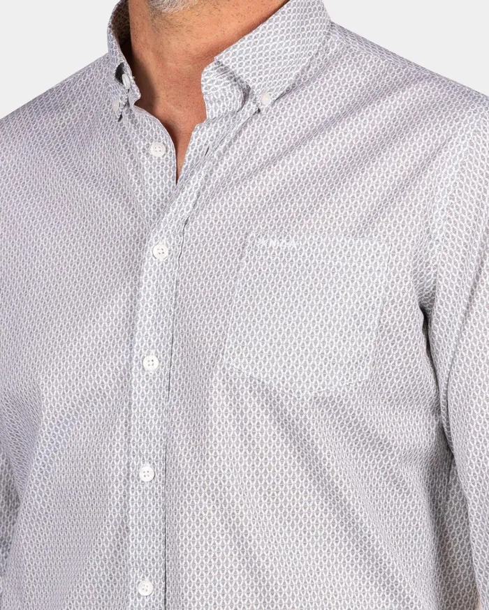 NZA New Zealand Auckland Shirts Dotted Lightgreen Shirt 8211 Sage 8211 Men