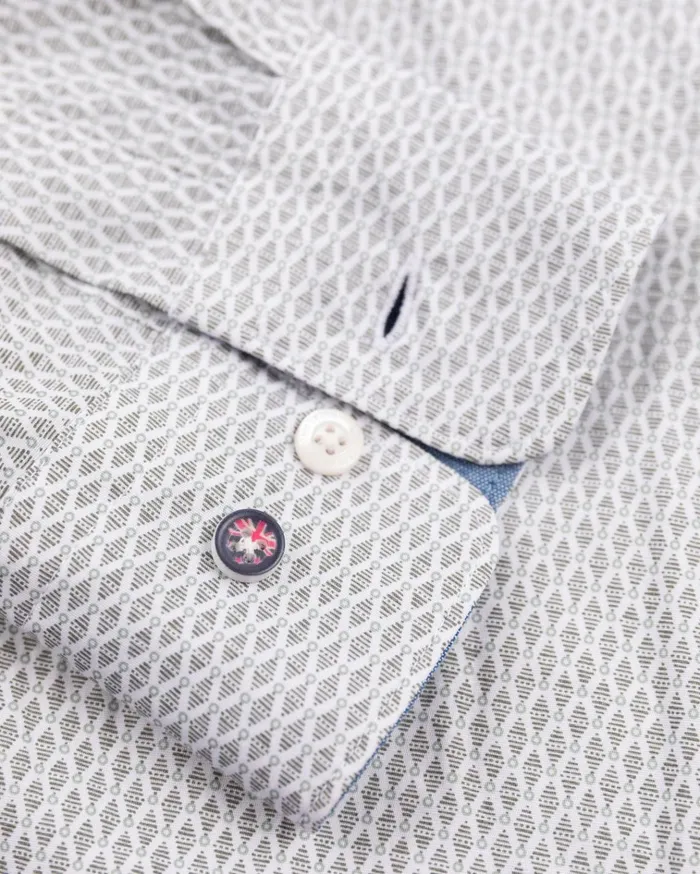 NZA New Zealand Auckland Shirts Dotted Lightgreen Shirt 8211 Sage 8211 Men