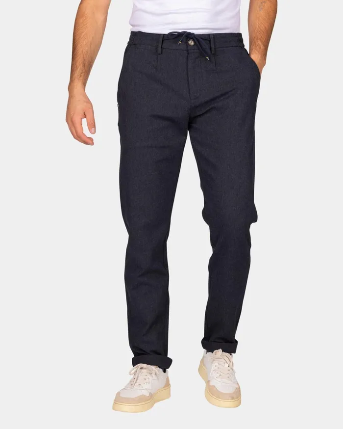 NZA New Zealand Auckland Trousers Dark Blue Twill Chino 8211 Autumn Navy 8211 Men
