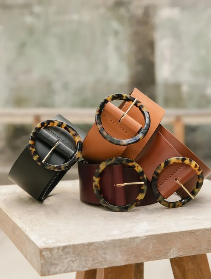 Oia Cognac Women Bobbies Belts Oia Cognac Women Bobbies Belts