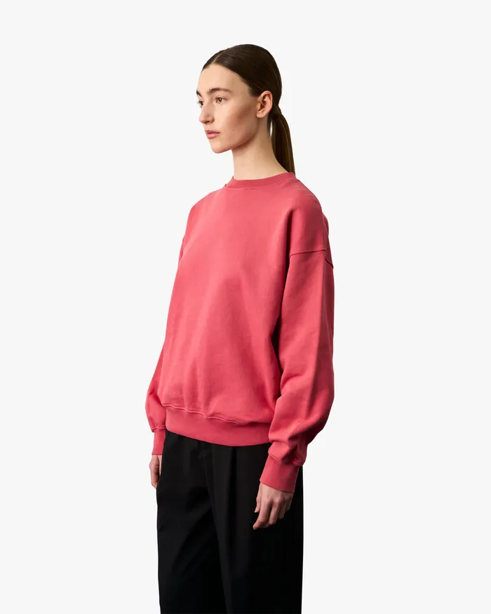 Organic Oversized Crew 8211 Soft Lavender Women Crewneck Sweatshirts Colorfulstandard