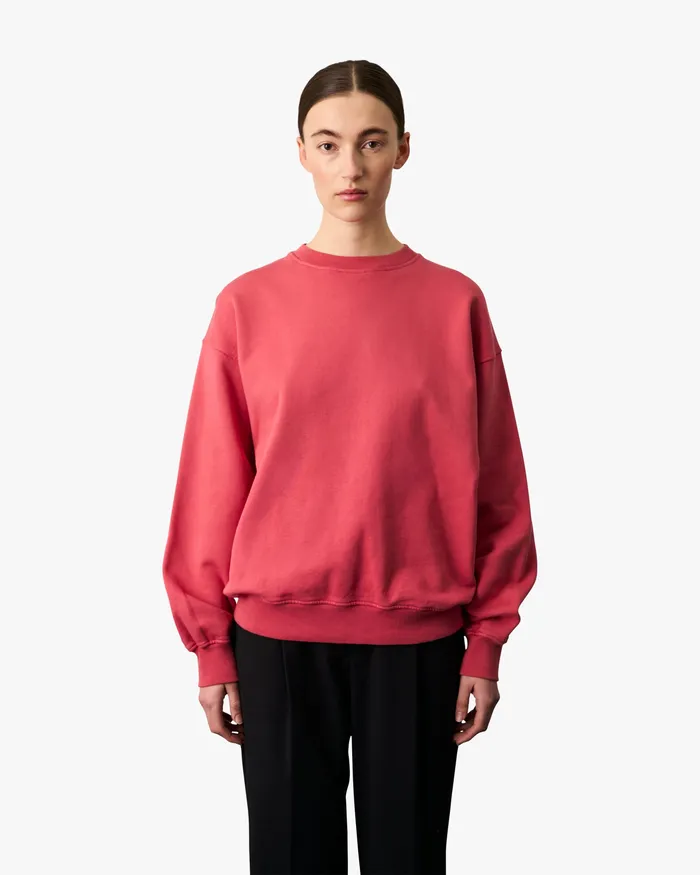 Organic Oversized Crew 8211 Soft Lavender Women Crewneck Sweatshirts Colorfulstandard