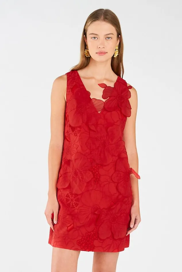 Oroton Dresses Lace Shift Dress Poppy 8211 Women